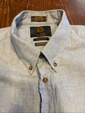 Viyella Light Cotton and Wool Button Down Shirt